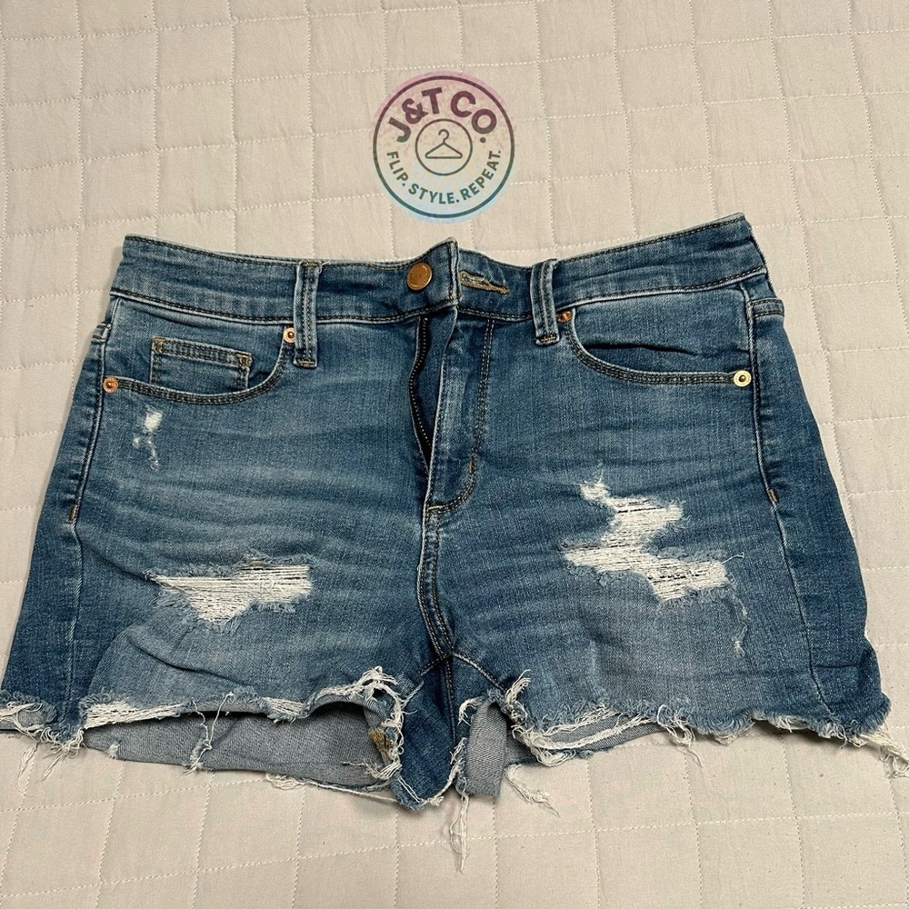 Universal Thread Blue Distressed Jean Shorts